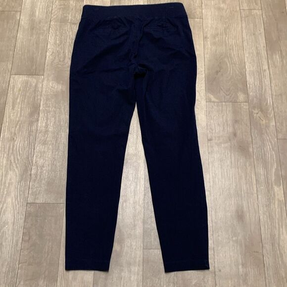 Womens Talbots Skinny Navy Blue‎ Ankle Pull On Stretch Jegging Pants - Picture 2 of 6